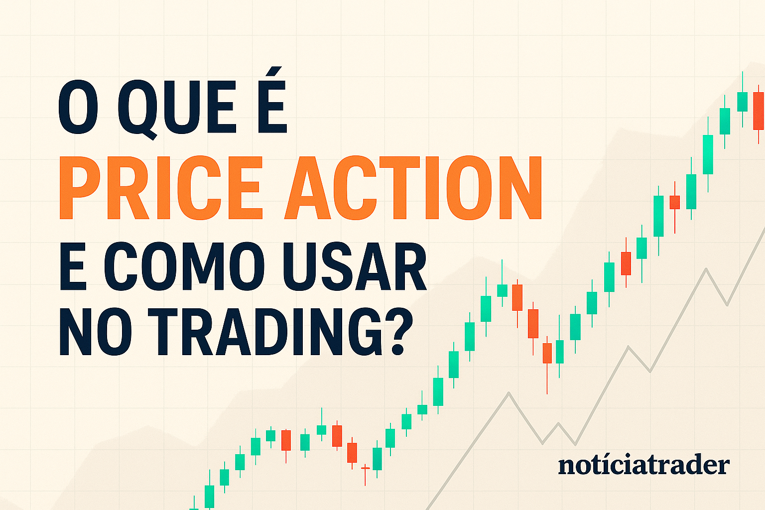 Price Action significa literalmente “ação do preço”. Trata-se de uma técnica de análise que utiliza apenas o movimento puro do preço, sem depender de indicadores técnicos complexos. O trader que usa Price Action interpreta os candlesticks, padrões gráficos, zonas de suporte e resistência, e com base nisso decide quando entrar ou sair de uma operação.
